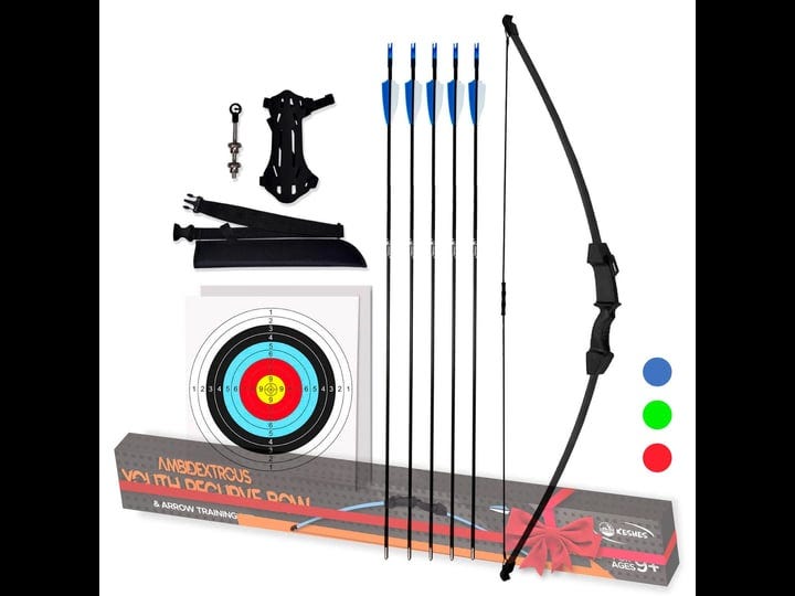 keshes-archery-recurve-bow-and-arrow-youthbow-set-beginner-bows-for-outdoor-hunting-bow-and-arrows-s-1