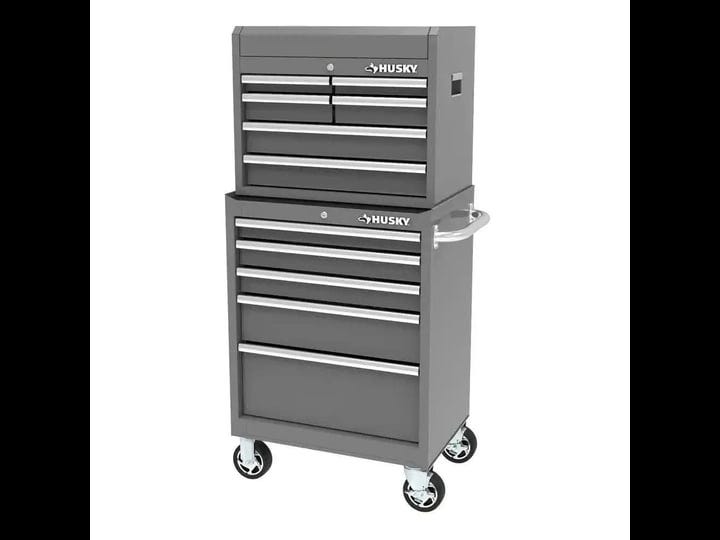 husky-27-in-11-drawer-tool-chest-and-cabinet-combo-in-glossy-gray-1