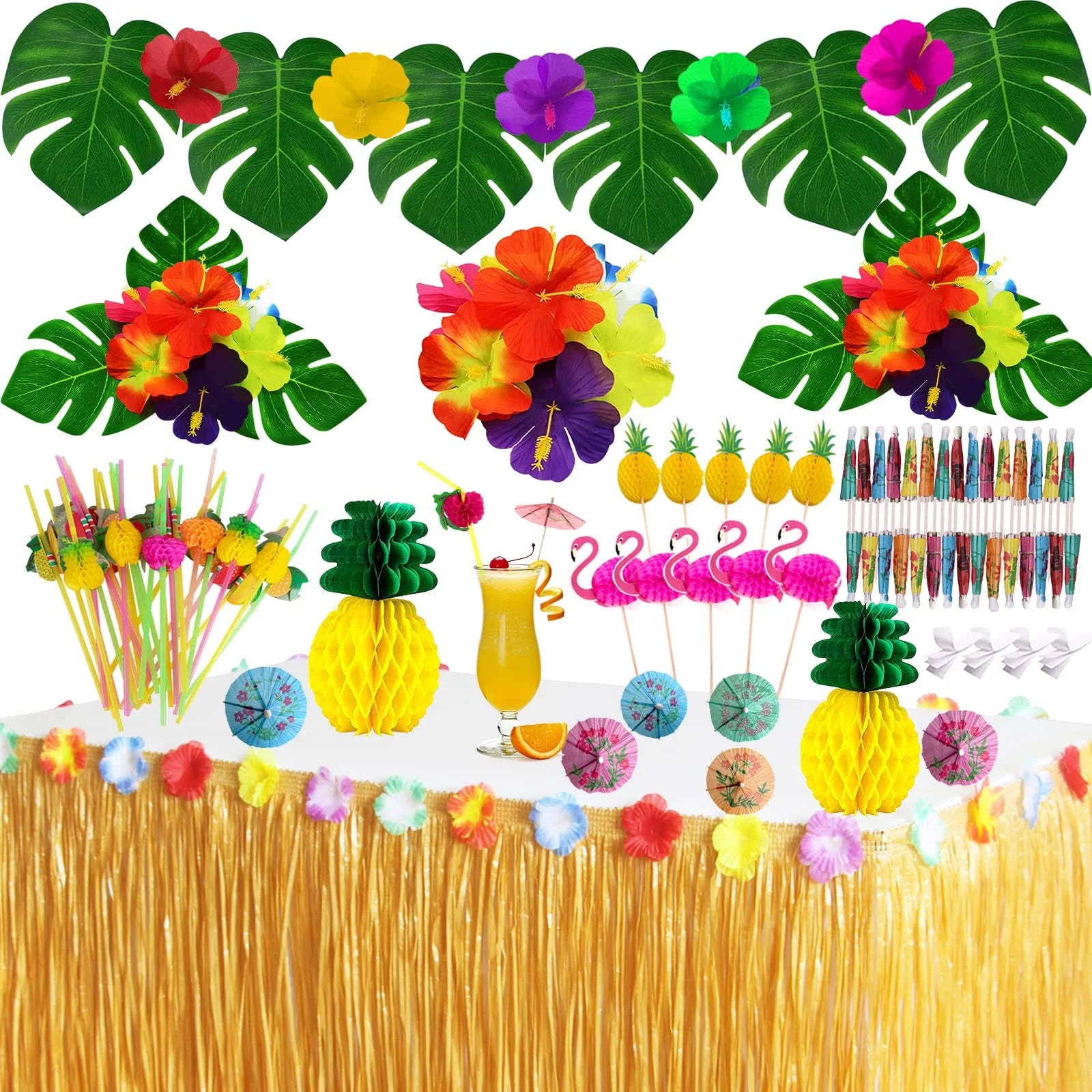 Tropical Luau Party Decorations: Hawaiian Beach Theme Party Supplies and Favors | Image