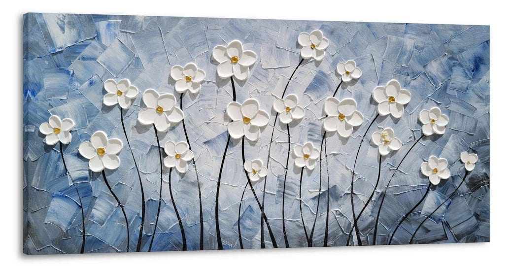 yhsky-arts-floral-canvas-wall-art-hand-painted-blue-and-white-heavy-textured-painting-modern-abstrac-1