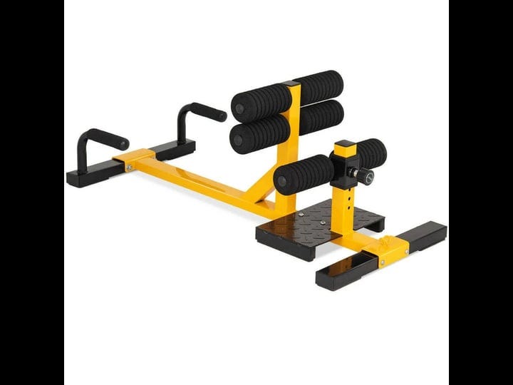 gymax-3-in-1-sissy-squat-push-up-ab-workout-home-gym-sit-up-machine-height-adjustable-black-1