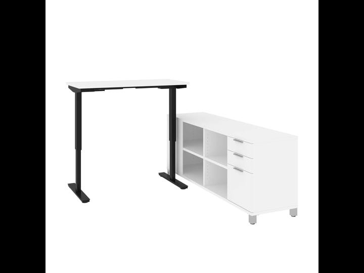 bestar-pro-linea-l-desk-including-electric-height-adjustable-table-white-1