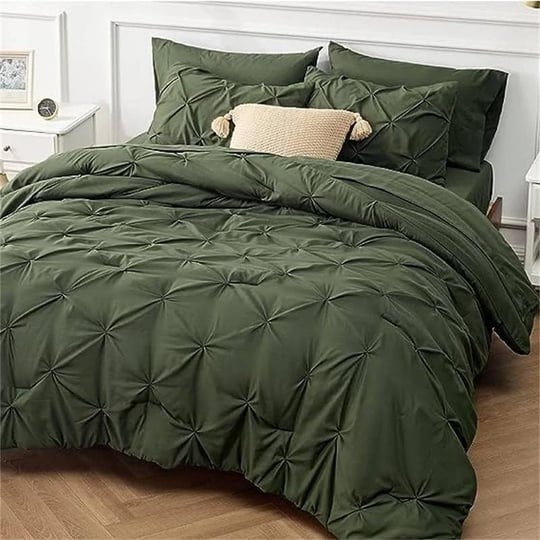 comforter-set-olive-green-7-piece-king-1