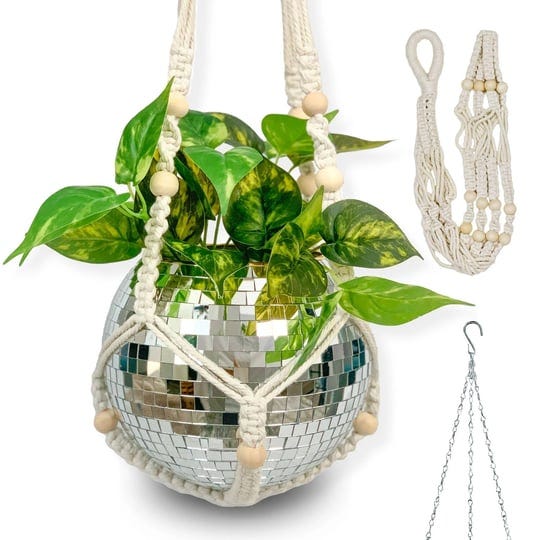 disco-ball-planter-8-inch-disco-planter-quality-boho-macrame-plant-hanger-with-pot-disco-ball-plant--1