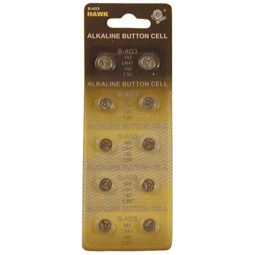 Alkaline LR41 Button Cell Battery Pack of 10 | Image