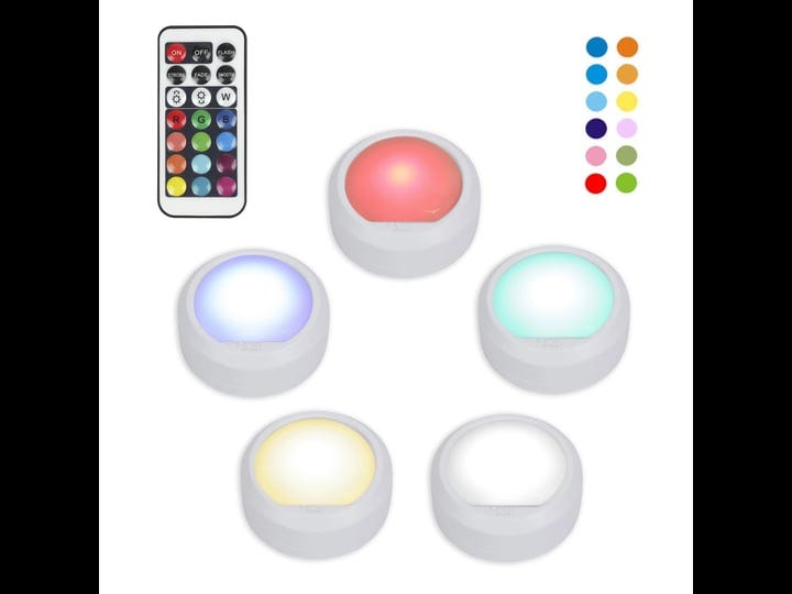 great-value-5-pack-color-changing-led-puck-lights-with-remote-and-batteries-1-1-oz-2-5-in-4151-size--1