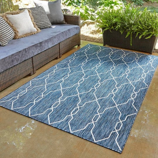 unique-loom-links-trellis-indoor-outdoor-rug-blue-9x12-ft-1