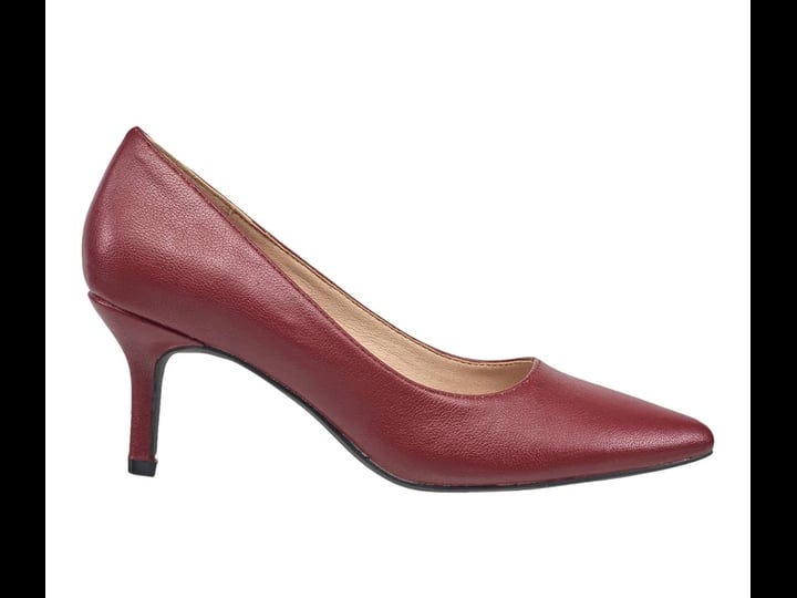 womens-french-connection-kate-pumps-burgundy-size-7-5-pu-leather-1