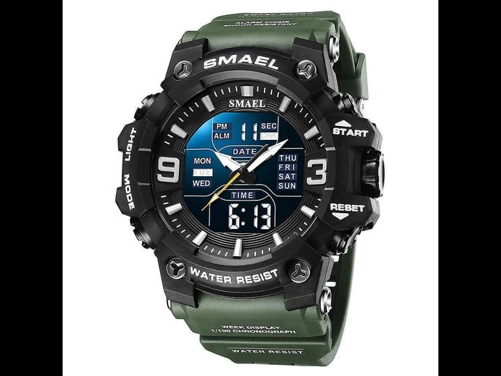 mens-watch-multi-function-sports-waterproof-electronic-watch-student-watch-army-green-1