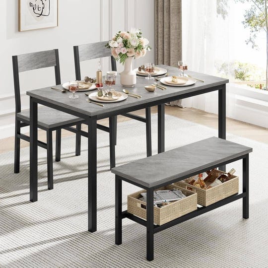modern-kitchen-table-with-2-chairs-and-bench-for-small-space-grey-1