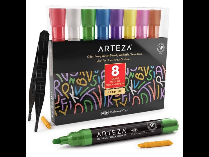 arteza-liquid-chalk-markers-metallic-set-of-8-1