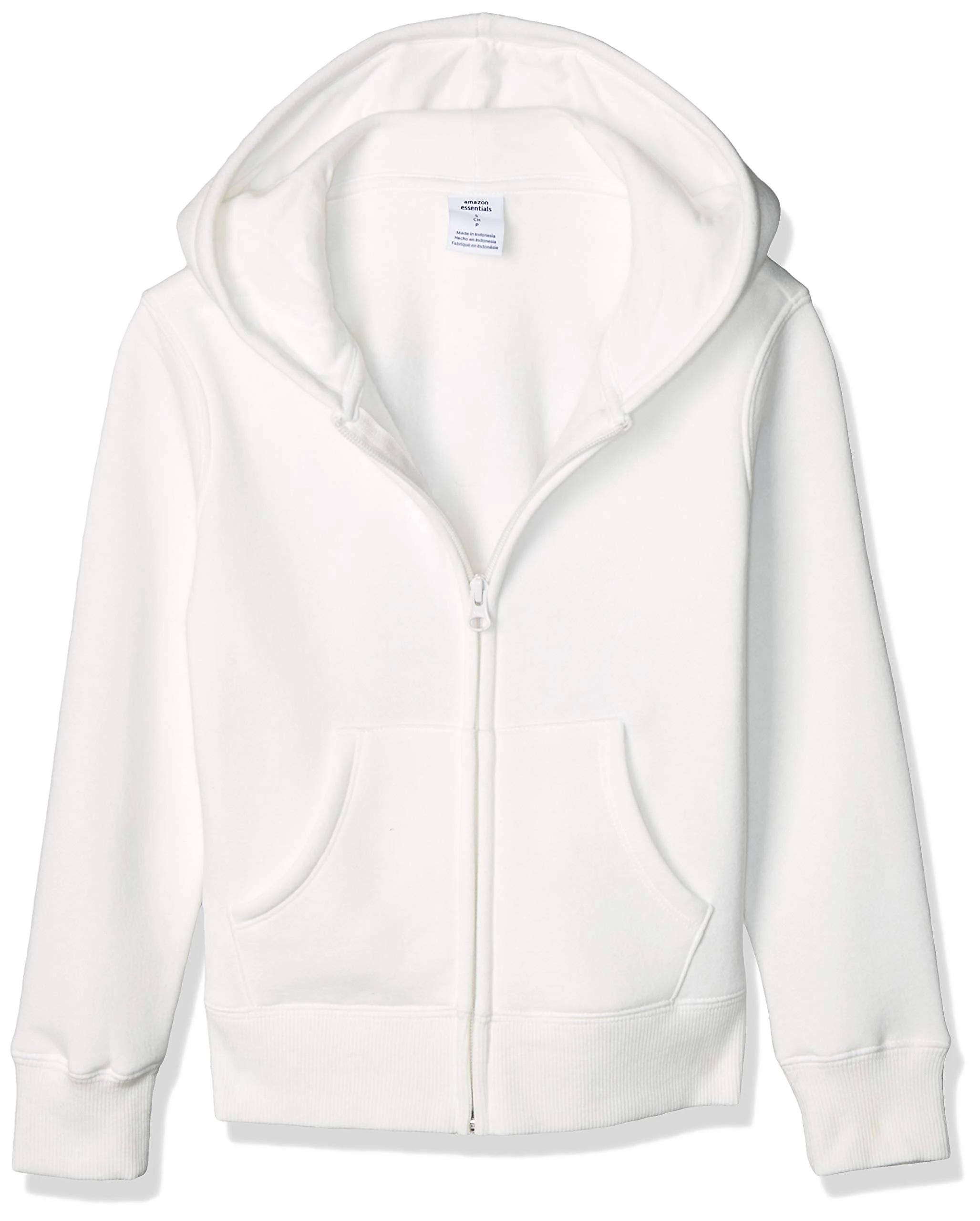 Relaxed White Fleece Hoodie by Amazon Essentials | Image