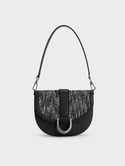 charles-keith-womens-charles-keith-gabine-leather-tweed-saddle-bag-multi-m-1