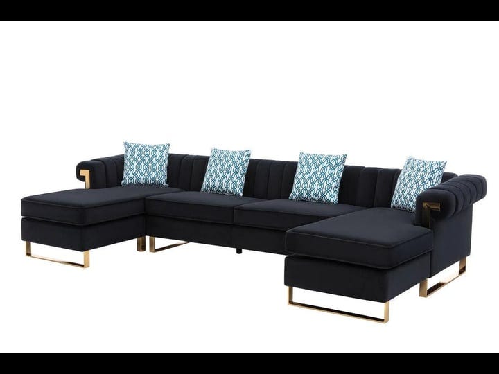 lilola-home-maddie-black-velvet-5-seater-double-chaise-sectional-sofa-1