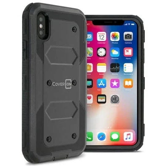 coveron-apple-iphone-x-case-tank-series-hard-protective-armor-phone-cover-black-1