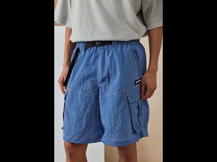 iets-frans-blue-nylon-cargo-short-in-blue-mens-at-urban-outfitters-1