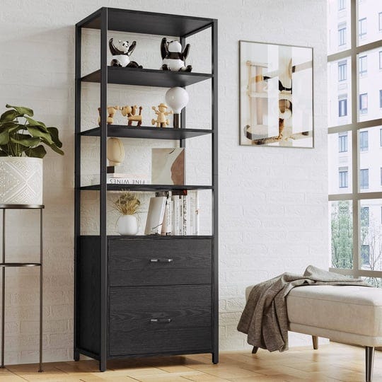 ironck-industrial-bookcase-with-file-cabinet-drawers-71-6-in-tall-bookshelf-5-tier-freestanding-stor-1