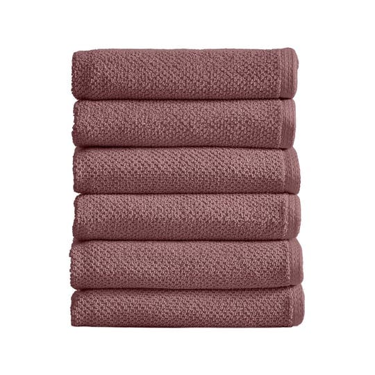 great-bay-home-cotton-popcorn-textured-quick-dry-towel-set-hand-towel-6-pack-desert-rose-pink-1