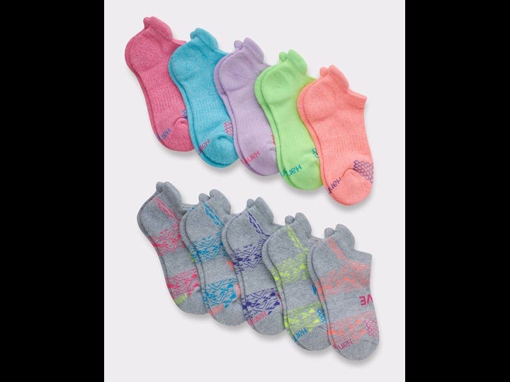 hanes-comfort-fit-girls-heel-shield-socks-10-pairs-assorted-m-1