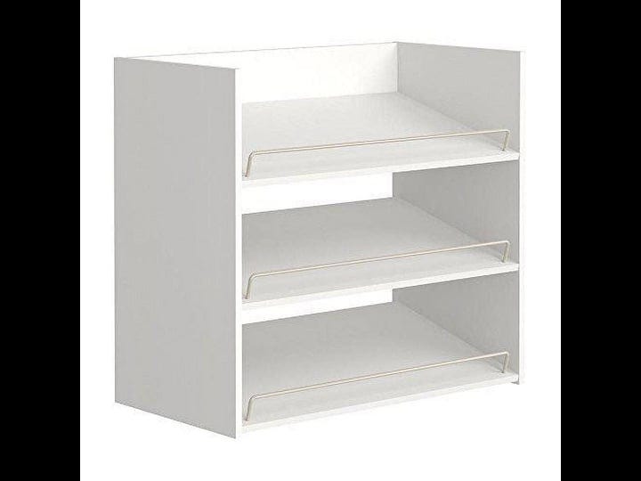 closet-maid-14905-impressions-3-shelf-white-shoe-organizer-1