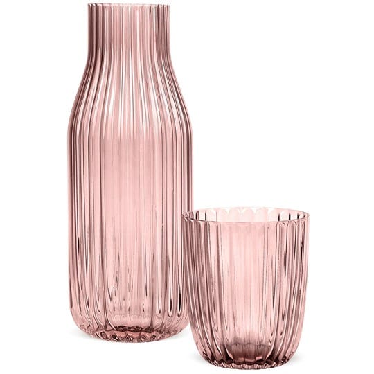 elle-decor-ribbed-bedside-water-carafe-with-tumbler-set-ribbed-glass-pitcher-and-matching-drinking-g-1