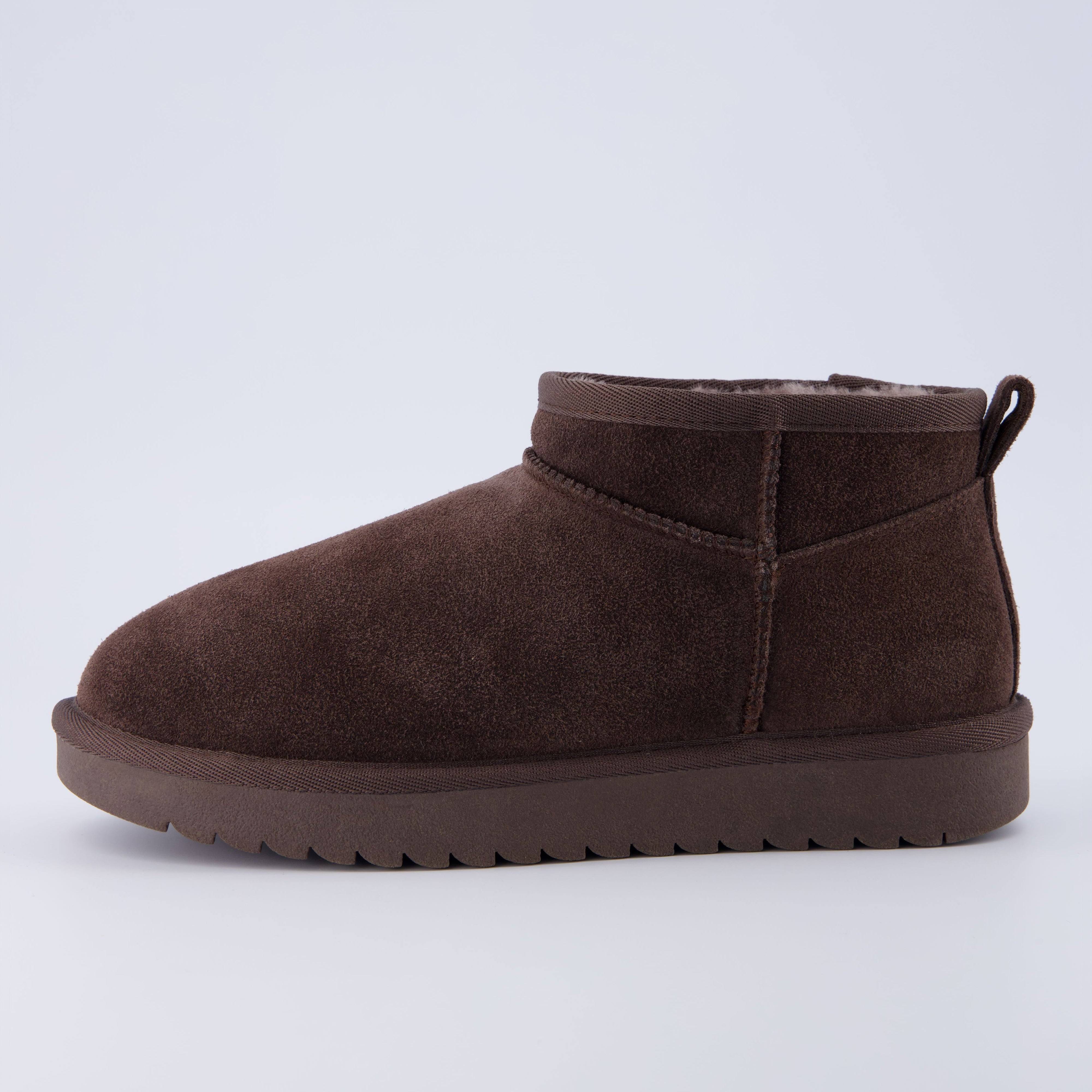 Comfortable Suede Ankle Boots with Memory Foam Insoles and Faux Fur Lining | Image