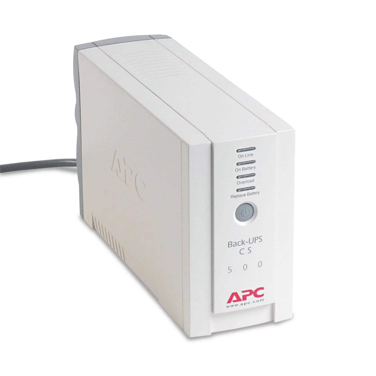 APC 500 VA Back-UPS CS Battery Backup System - 6-Outlet, 6.5