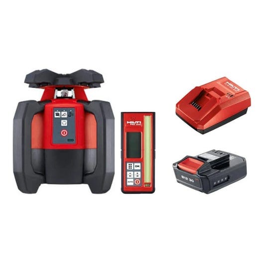 hilti-3592643-pr-30-hvsg-a12-33-ft-self-rotating-green-laser-level-including-lithium-ion-battery-and-1