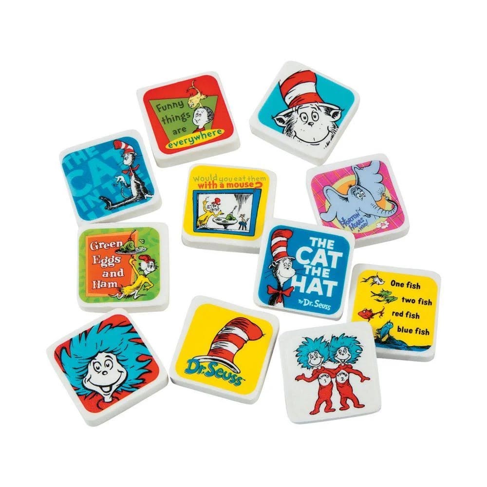 Dr. Seuss Character Erasers Variety Pack | Image