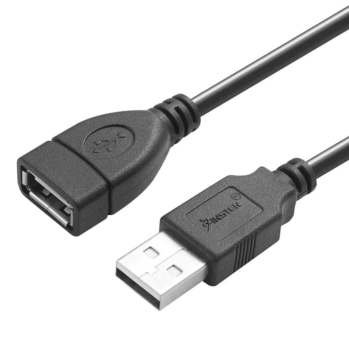 25' Insten USB 2.0 Type A Extension Cable for High-Speed Connectivity | Image