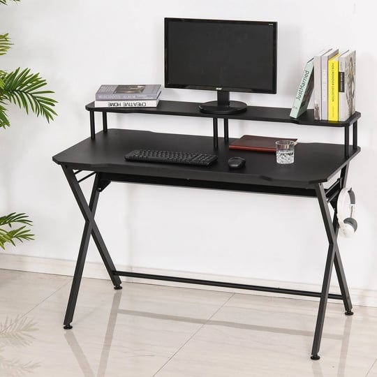 homcom-55-inch-gaming-computer-desk-writing-racing-table-workstation-with-headphone-hook-adjustable--1