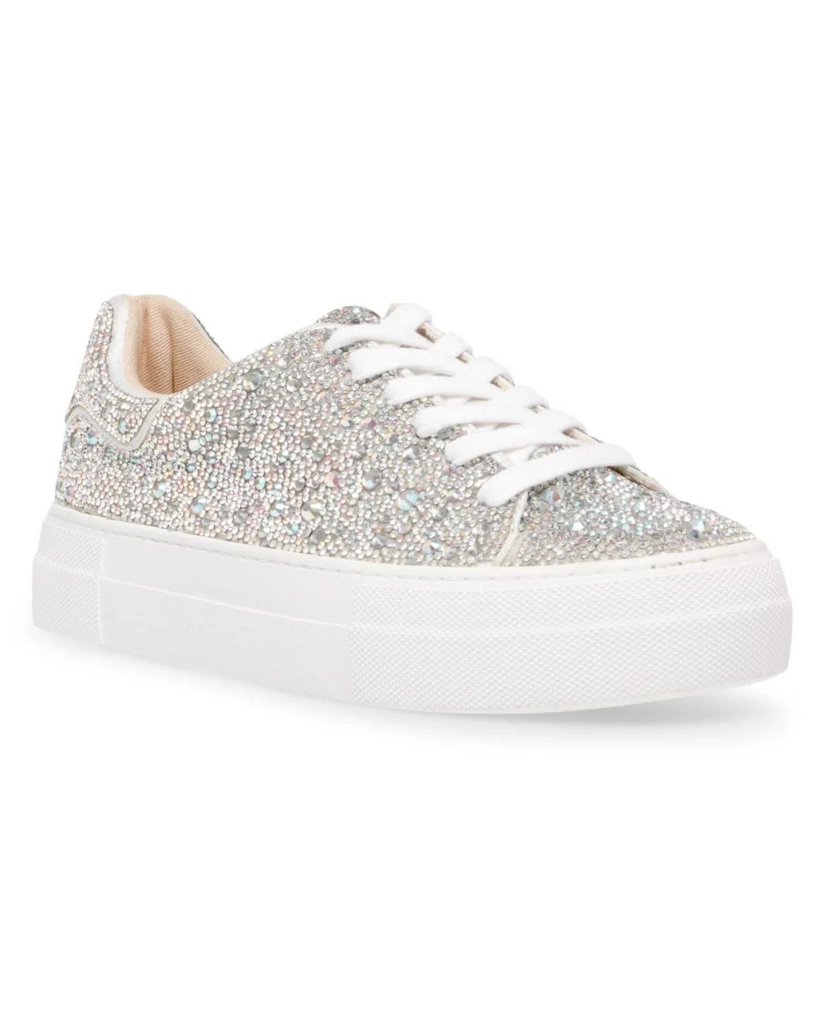 Rhinestone Platform Sneakers for Casual Glam | Image