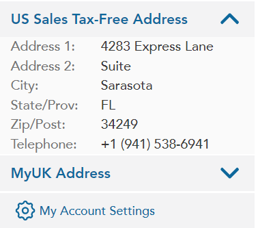 MyUS address