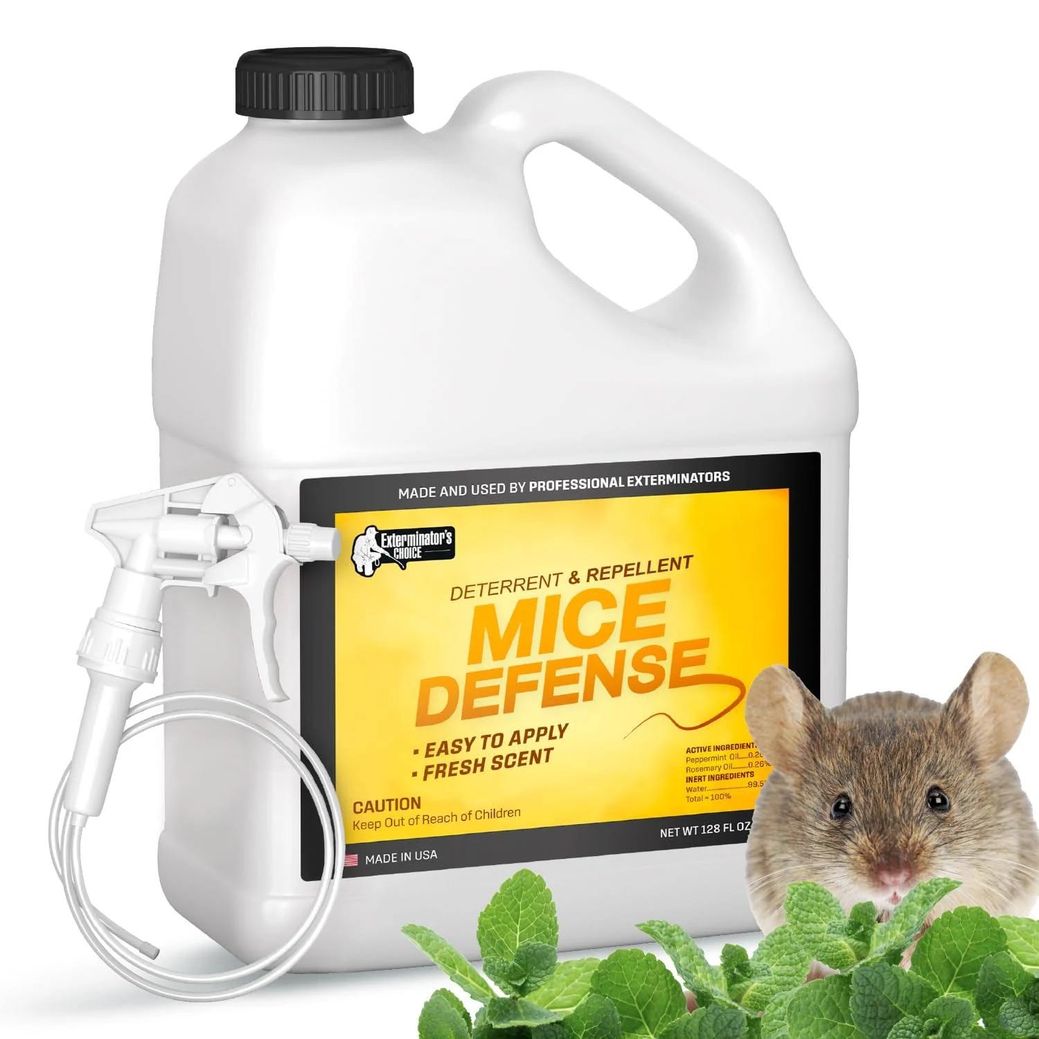 Exterminators Choice Mice Defense - Effective All-Natural Rodent Repellent Spray | Image