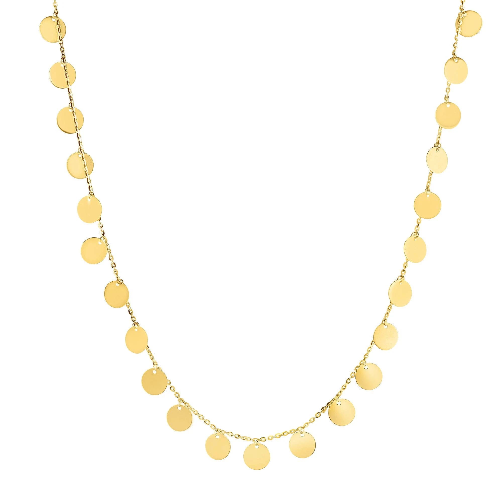 Elegant 14k Yellow Gold Choker Necklace for Ultimate Style | Image