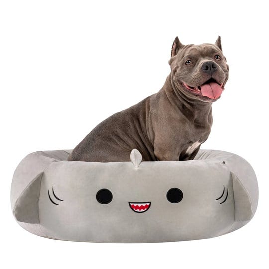 squishmallows-jpt-gordon-the-shark-cat-dog-bed-grey-small-1