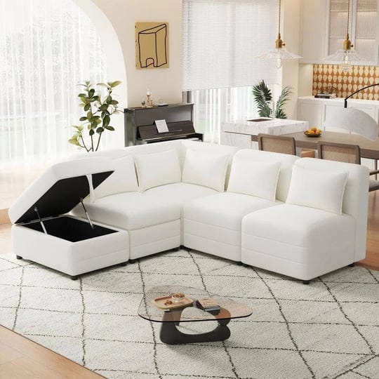 77-9-in-free-combined-chenille-sectional-sofa-in-cream-with-storage-ottoman-and-5-pillows-1