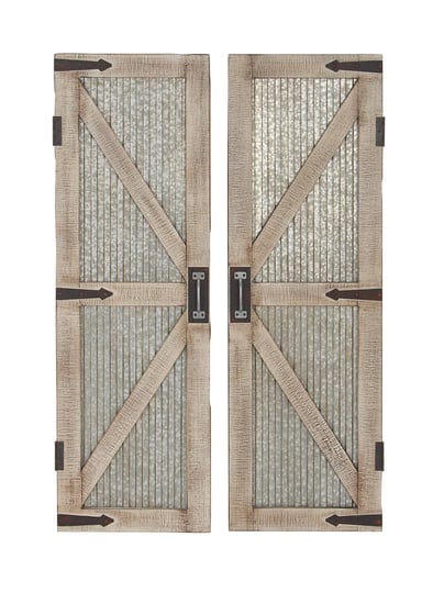 decmode-farmhouse-iron-and-wood-barn-doors-brown-grey-1