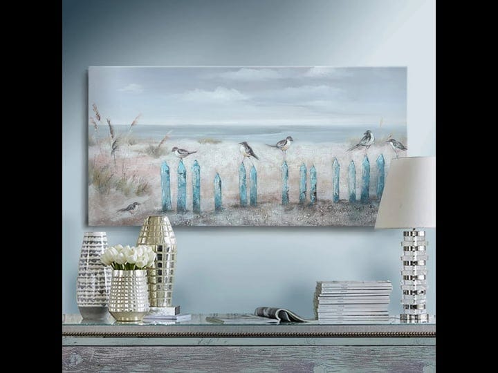 amatop-ocean-beach-wall-art-3d-framed-hand-painted-seascape-oil-painting-perching-bird-canvas-artwor-1