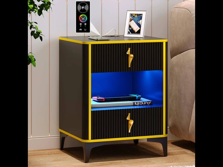 smart-nightstand-bedside-table-with-charging-station-rgb-night-stand-with-human-sensor-led-lights-en-1