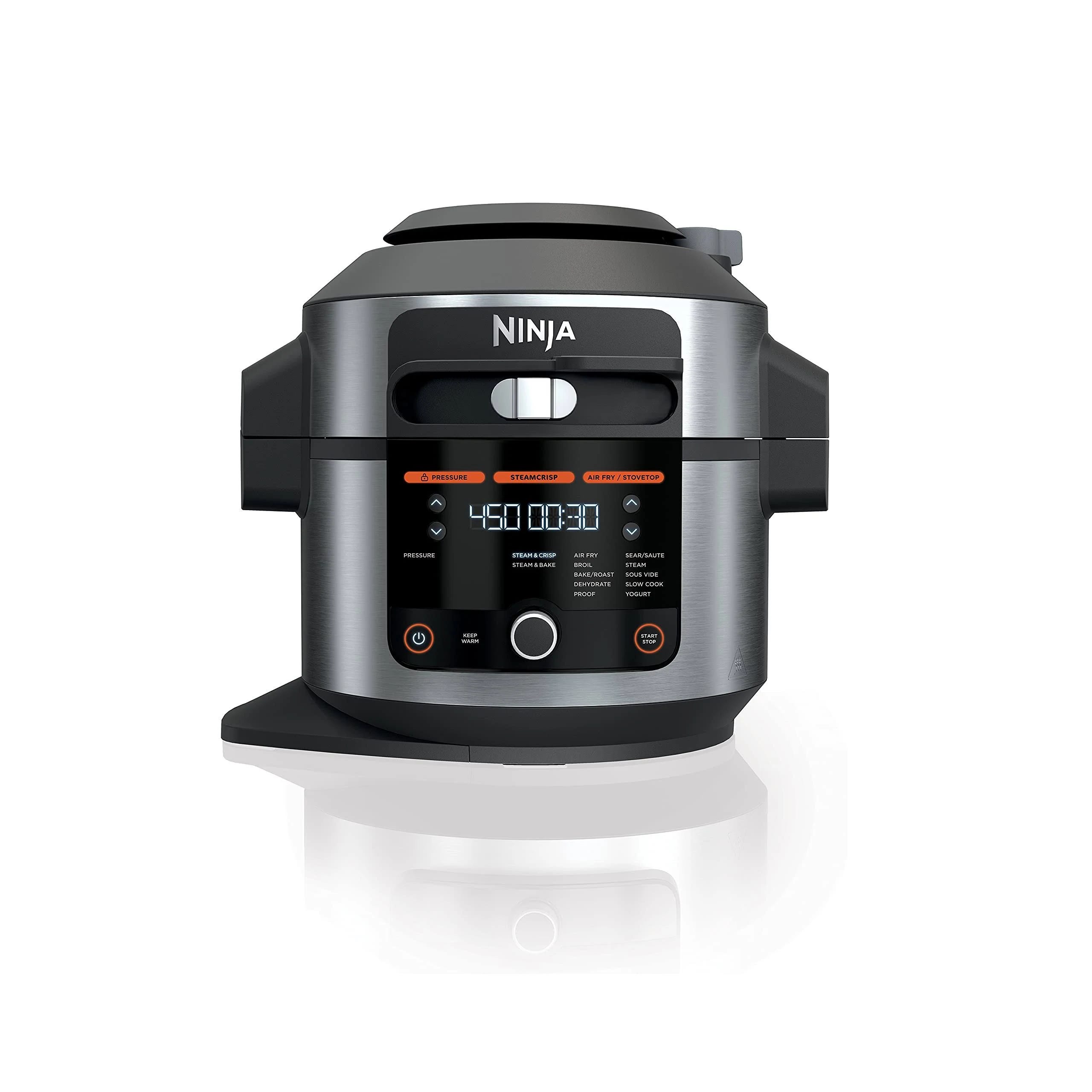 Ninja Foodi Pressure Cooker Slow Cooker 6.5 qt. Steam Fryer with SmartLid | Image
