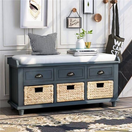 kd-marco-de-la-cama-navy-blue-rustic-storage-bench-with-3-rattan-drawers-shoe-bench-for-living-room--1