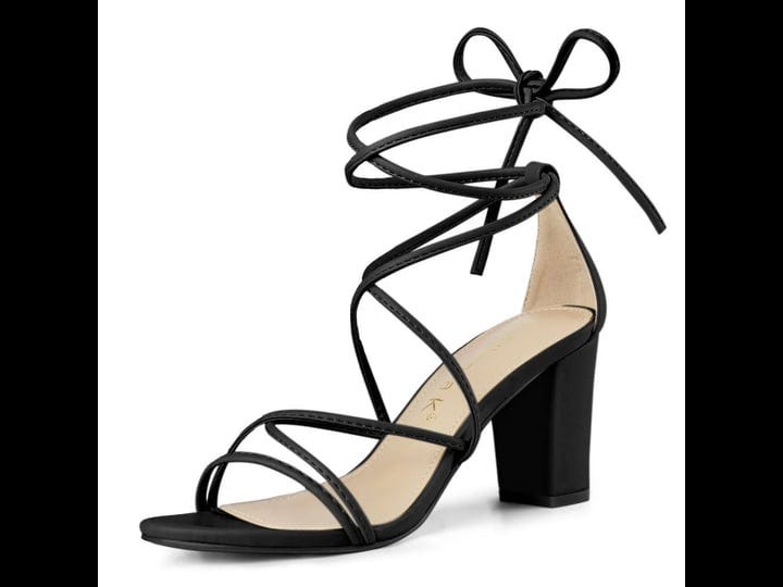 womens-strappy-straps-lace-up-chunky-heel-sandals-black-7-6