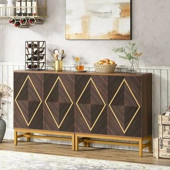 tribesigns-buffet-cabinet-with-storage-59-inches-kitchen-sideboard-cabinet-with-4-doors-coffee-bar-c-1