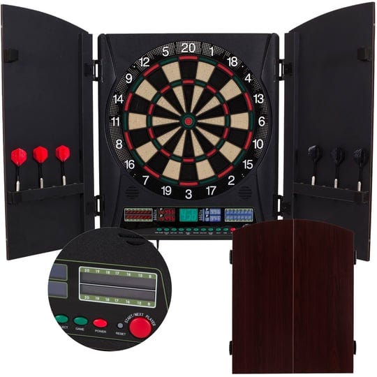 bullshooter-by-arachnid-marauder-5-0-electronic-dartboard-cabinet-set-1