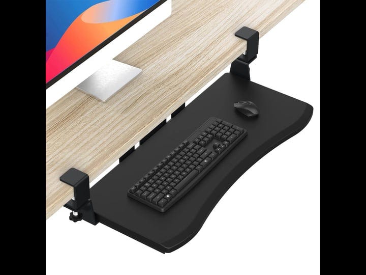 letianpai-keyboard-tray-under-deskpull-out-keyboard-mouse-tray-with-heavy-duty-c-clamp-mount2732-inc-1