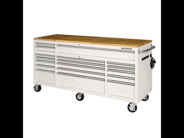 husky-72-in-18-drawer-mobile-workbench-with-solid-wood-top-in-gloss-white-1