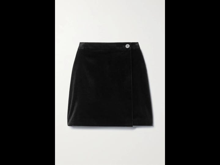 theory-cotton-blend-velvet-mini-wrap-skirt-black-1