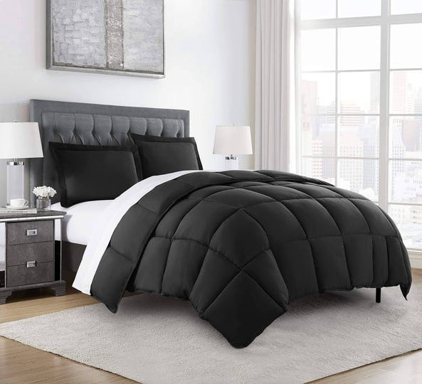 chezmoi-collection-2-piece-down-alternative-comforter-set-twin-black-1