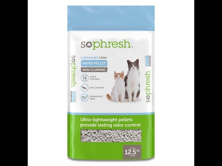 so-phresh-lightweight-paper-pellet-non-clumping-cat-litter-12-5-lbs-1